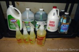 Two mostly full bottles of Nature's Miracle stain and odor remover and Jungle Jake concentrated