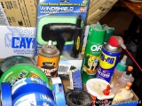 No shipping. Full or partial containers of WD-40, wood glue, Johnsen's oil, Off, windshield wonder,