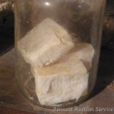 Gallon jar contains four bars of lye soap, great for the toughest stains.