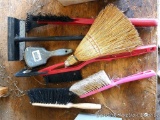 Hand brushes; windshield scraper/brushes; windshield scrubber; whisk broom.