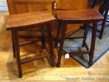 Two sturdy newer style kitchen stools. Each stand 24