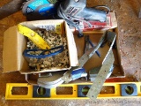 Two chalk reels; Parker glue gun; Stanley carpenter knife; 24
