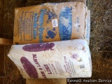 Two 50 lb. bags of Waukesha barn lime; 50 lb bag of Waukesha 70-79 farm & lawn lime.