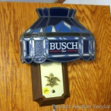 Busch Beer light, works. Light fixture measures approx. 15