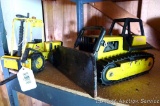 Tonka bull dozer and forklift. Largest is 12