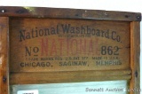 National Washboard Co. No. 862 glass washboard is in very good shape. Nice graphics and good glass.