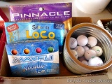 Pinnacle, Senorita and MaxFli golf balls, plus more.