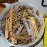 About a gallon of clothespins and clips