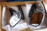 Two vintage side mirrors from back when cars had chrome. Mounting foot is 8