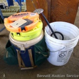 Ice fishing rods, reels, buckets, more.