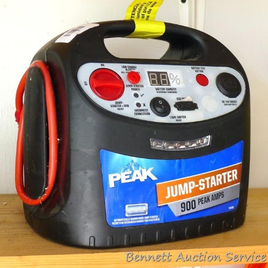 Peak brand 900 amp power pack jump starter is 11" wide.