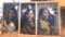 Three large oil on fabric paintings of Native Americans, all signed Felix. Paintings themselves are