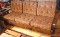Sturdy vintage couch matches lots 335, 336 and 338. Measures 78