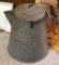 Enameled graniteware coffee pot could have been used in the lumber camps. Stands 16