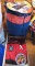 Star Trek costume, collectors plate and pin, and a Marvel Spiderman sleeping bag. Sleeping bag and