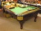 Vintage Murray & Sons Co. Inc. billiard table. Table features a beautiful wooden frame, slate top,