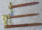 Three decorative tomahawks in good condition. Largest is 23