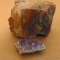 Purple quartz fridge magnet is 2-1/2