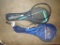Two nice tennis rackets. Prince CTS Graduate 90 tennis racket with case; Dunlop VibroTech Max Impact