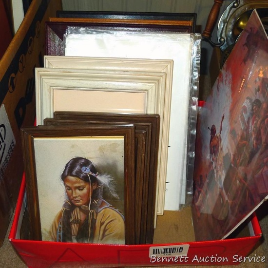 Native American Indian and similar prints and pictures up to 10".