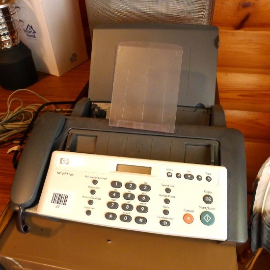 HP 640 Fax machine is 14" wide.