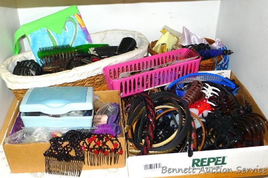 Conair and other hair curlers; headbands and scrunchies; clips and hair ties; more.