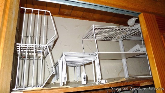 Collection of shelf organizers up to about 28" long.