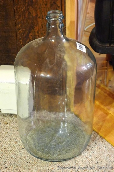 Glass carboy is 19" tall.
