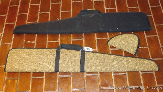 Two padded rifle cases up to 46"; plus a 10" pistol case.