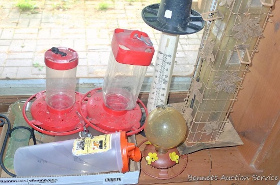 Bird feeders up to 18", plus hummingbird feeders.
