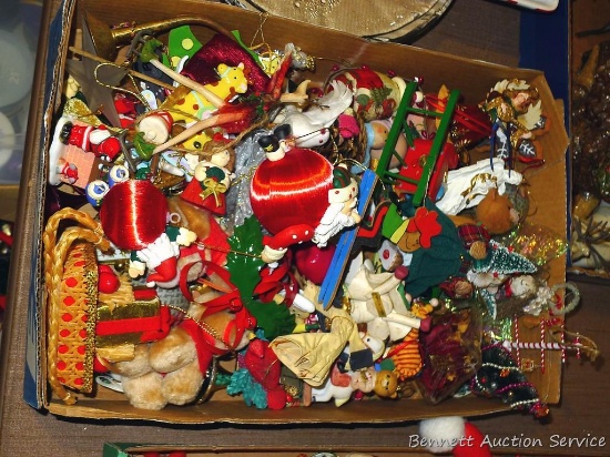 Nice assortment of Christmas ornaments as pictured.