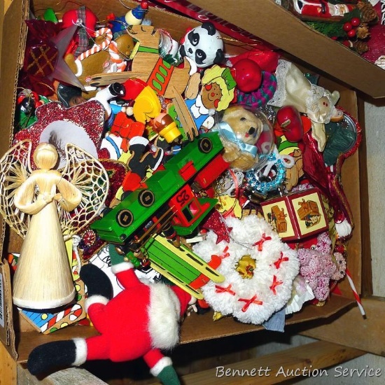 Nice collection of Christmas ornaments - all styles, assorted sizes.