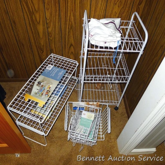Wire closet organizers up to 24".