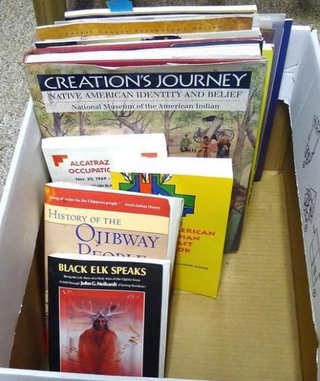 Native American Indian books including History of the Ojibway People, Black Elk Speaks, Creation's