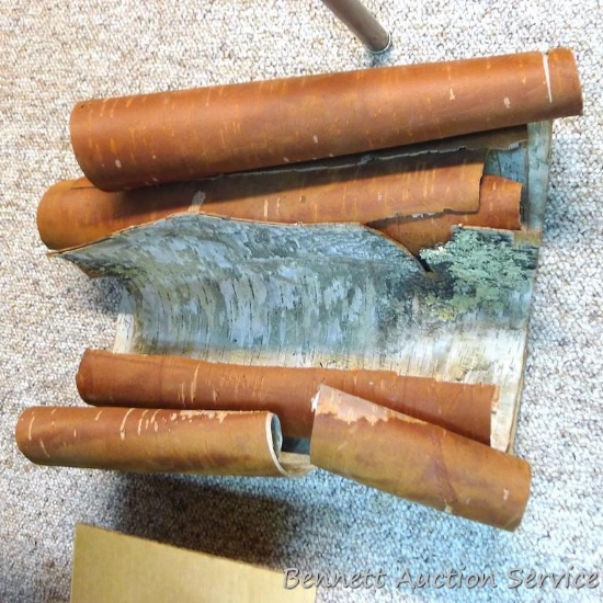 Pieces of birch bark up to approx. 16" x 24".