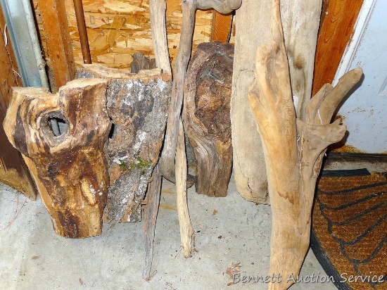 Several pieces of driftwood up to 42".