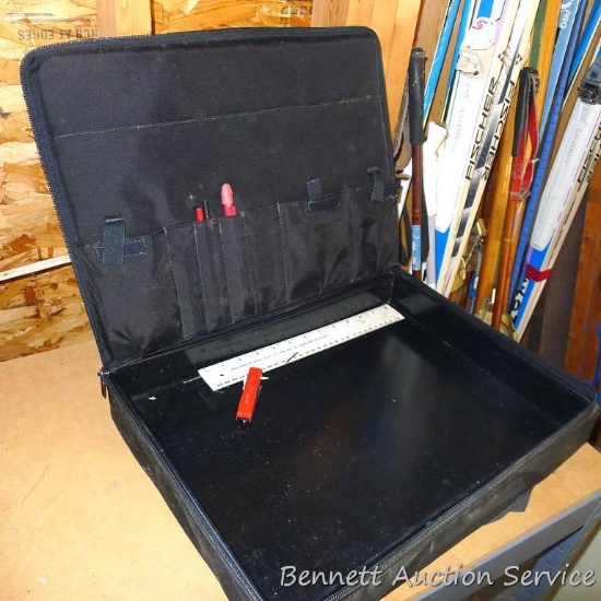 Lakewood 18" hard box mobile office would also make a good handgun box.