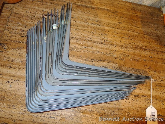 17 shelf brackets, 12" x 14".