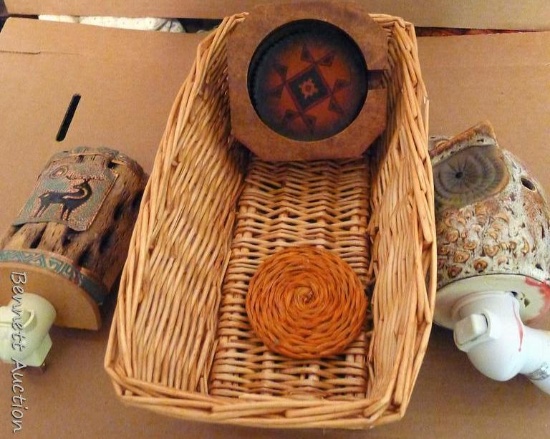 Owl nightlight with candle melt; Southwest nightlight; more.
