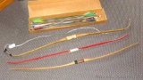 Paul Bunyan Model 100 fiberglass recurve bow, LH 55 lb. measures 57
