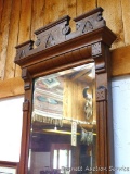 Oak Victorian Pier mirror; seller states East Lake Ca: 1900; measures 8