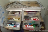 Nice variety of wire storage shelving and racks for organizing your cabinets. Largest is 8