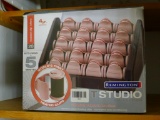 Remington T Studio Collection heated clip hair rollers. Complete set of curlers set curls in 5