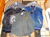 Carhartt vest, Basic Editions denim jacket, Runimahui and Monsto Polo sweaters, more. Vest is size