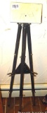 Tripod with telescopic legs stands 3-1/2' as pictured.