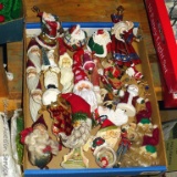 Variety of Santa ornaments up to 6