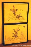 Mallard and Black Duck prints are signed and numbered by Tim Johnson. Frames are 15