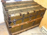 Large steamer trunk in overall good shape. Measures 39