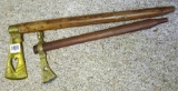 Two decorative tomahawks in good condition. Larger is 23