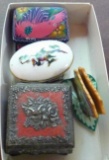 Three little trinket boxes up to 2-1/2